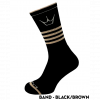 Шкарпетки Peaty’s AW25 ShredSock – Band, Black/Brown, 10 125354