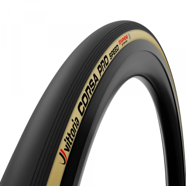 Покрышка бескамерная Vittoria Corsa Pro Speed 700x26C (26-622) TLR, бежевая боковина