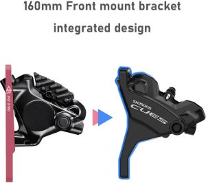 Тормозной калипер передний Shimano Cues BR-U6030 дисковая гидравлика, крепление Flat mount