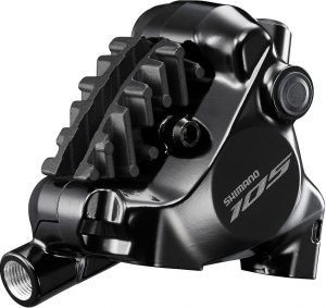 Тормозной калипер Shimano 105 BR-R7170-F, перед, дисковая гидравлика FM адаптер 140/160 мм
