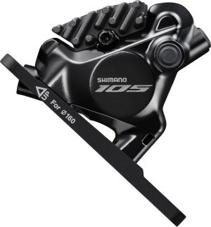 Тормозной калипер Shimano 105 BR-R7170-F, перед, дисковая гидравлика FM адаптер 140/160 мм