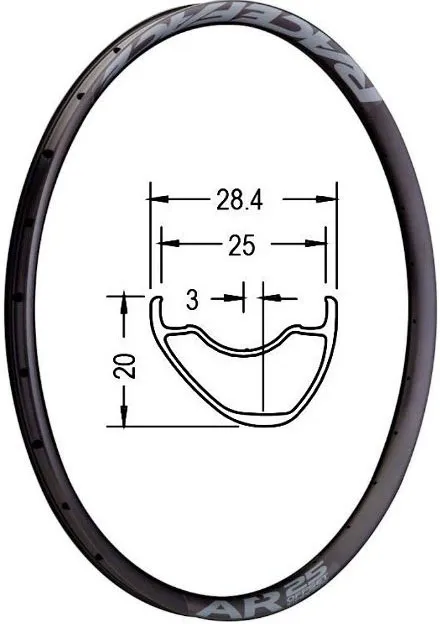 Обод 27.5″ RaceFace AR 25 Offset (584×25 мм) Disc 32H