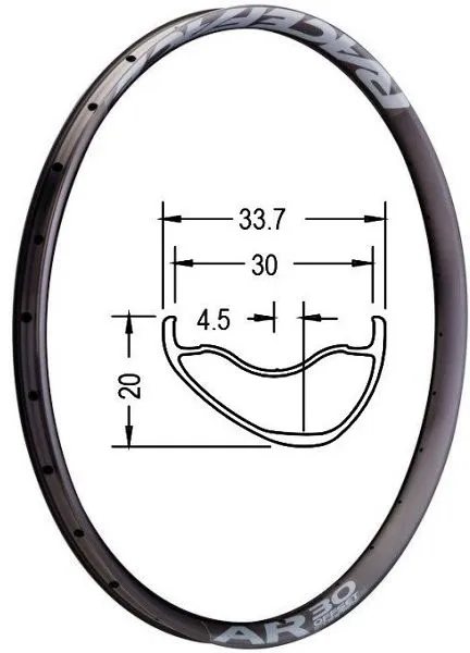 Обод 27.5″ RaceFace AR 30 Offset (584×30 мм) Disc 32H