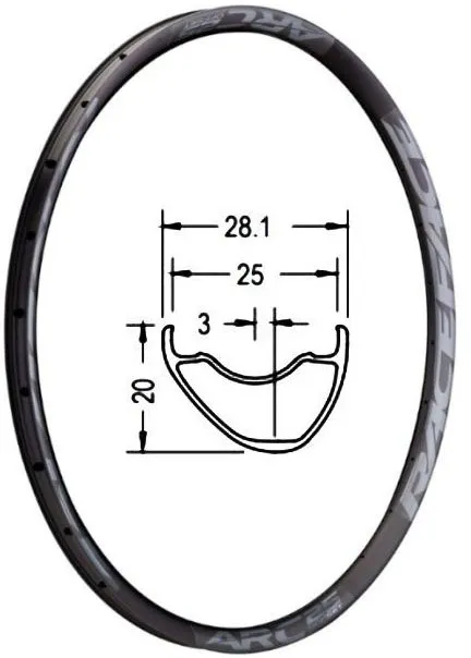 Обод 29″ RaceFace ARC Offset (622×25 мм) Disc 32H