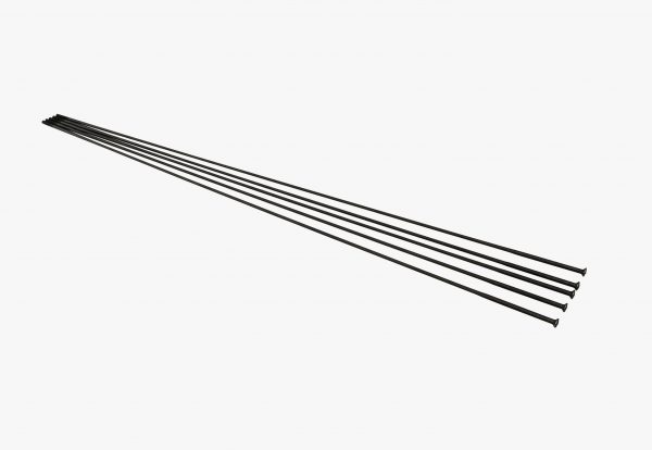 Спицы круглые батированные RaceFace 284 мм straight pull 2.0/1.5 мм 5 шт черный