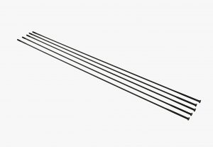 Спицы прямые RaceFace 304 мм straight pull 2.3/1.5 мм 5 шт черный