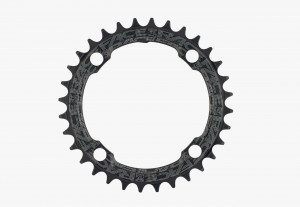 Зірка RaceFace Narrow Wide, 104 BCD, 38T, алюміній, 10-12 швидкостей, Matte Black