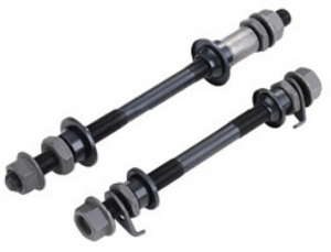 Комплект осей Kenli KL-901, под гайки, перед + зад, 150/190 мм, с конусами/гайками