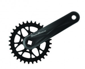 Шатуны SunRace FCM53U под квадрат, 170 мм, 32T, на 11/10/9 ск., черный