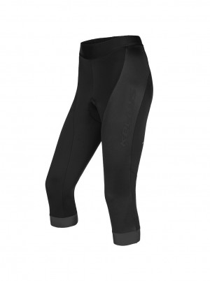 Велотрусы женские без лямок с памперсом KLS Maddie 3 3/4 черный