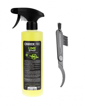 Комплект дегризера Onride Pro Lime 500 мл с триггером со щеткой для чистки трансмиссии