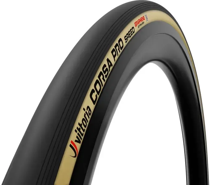 Покрышка Vittoria Corsa PRO Speed 700x28C (28-622) TLR Silca+Graphene 320 TPI, черно-бежевый